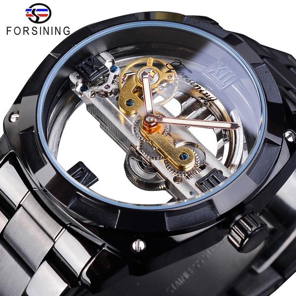 forsining nieuwe collectie fashion heren horloges zwart roestvrij staal waterdichte lichtgevende handen automatische mechanische erkek kol, Slivery;brown
forsining nieuwe collectie fashion heren horloges zwart roestvrij staal waterdichte lichtgevende handen automatische mechanische erkek kol, Slivery;brown