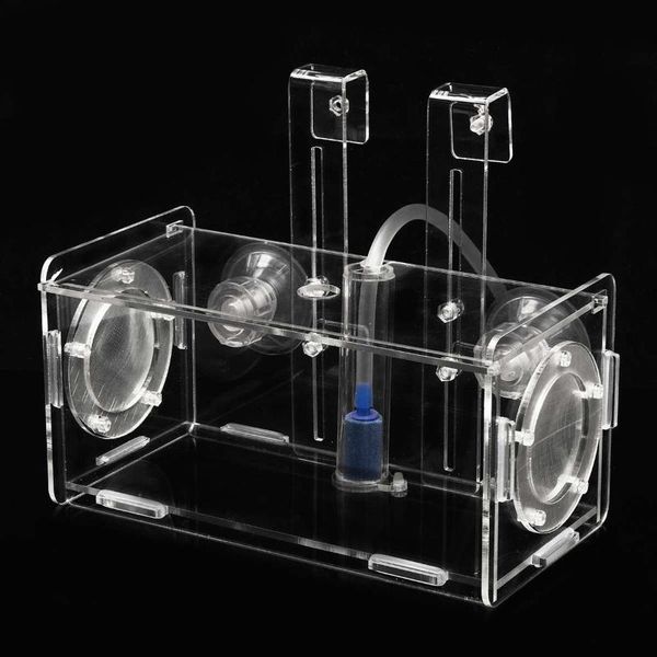 aquariums acrylic clear fish breeding hatchery incubator aquarium breeder isolation box aquatic tank terrarium tools accessories