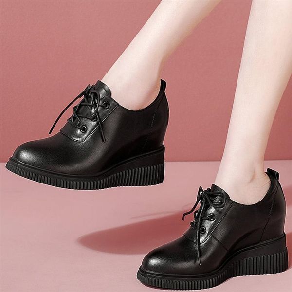 boots wedges fashion sneakers women genuine leather high heel ankle female lace up platform pumps shoes round toe oxfords, Black
boots wedges fashion sneakers women genuine leather high heel ankle female lace up platform pumps shoes round toe oxfords, Black