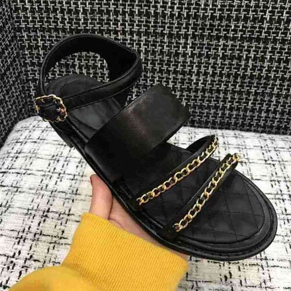 leather sandals chain ladies beach sandalias summer footwears women leisure casual shoes female, Black
leather sandals chain ladies beach sandalias summer footwears women leisure casual shoes female, Black