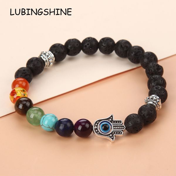 natural stone volcanic rock beaded devil's eye mafati palm five planet bracelet, Golden;silver
natural stone volcanic rock beaded devil's eye mafati palm five planet bracelet, Golden;silver
