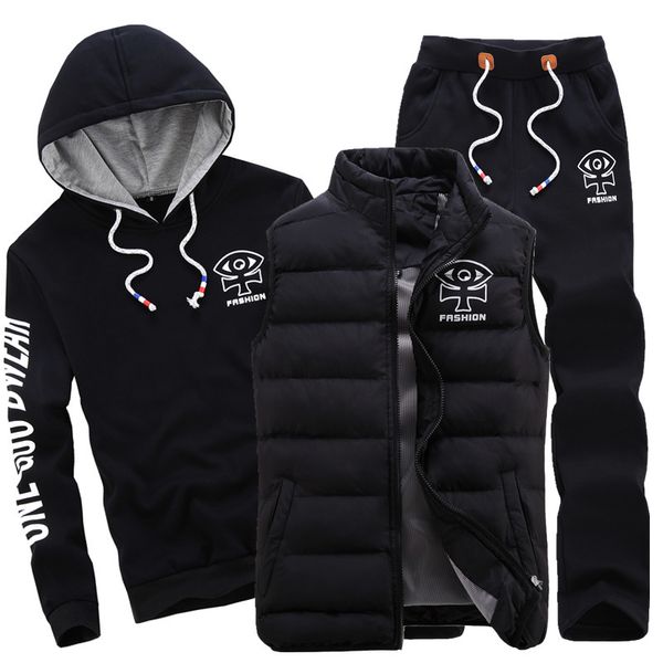 men's tracksuits amberheard moda inverno terno esportivo dos homens conjunto com capuz + colete calças 3 peça moletom casaco treino s r, Gray
men's tracksuits amberheard moda inverno terno esportivo dos homens conjunto com capuz + colete calças 3 peça moletom casaco treino s r, Gray
