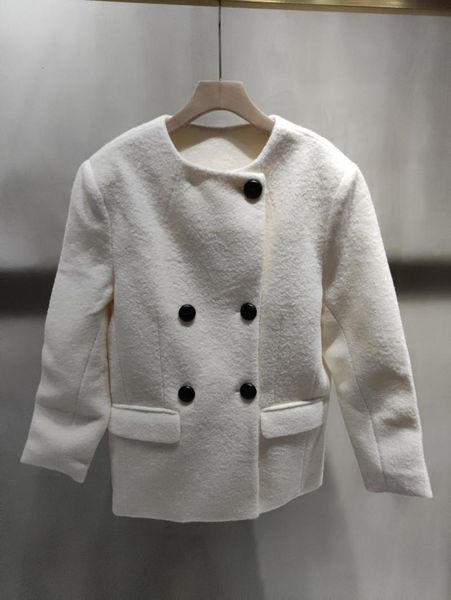 women's jackets 2021 women fashion high-quality long-sleeved round neck double-breasted jacket 1104, Black;brown
women's jackets 2021 women fashion high-quality long-sleeved round neck double-breasted jacket 1104, Black;brown