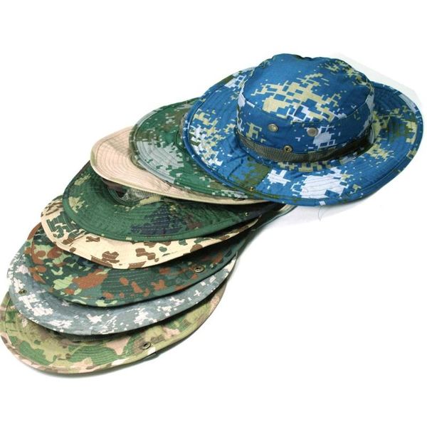 outdoor hats jungle hiking climbing camouflage round sun hat men women summer travel cycling camping sunshade sunscreen cap, Black;white
outdoor hats jungle hiking climbing camouflage round sun hat men women summer travel cycling camping sunshade sunscreen cap, Black;white