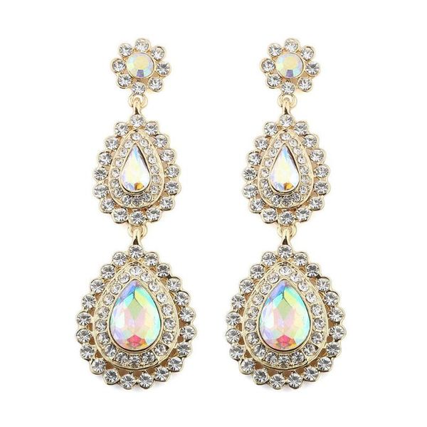 stud water droplets shape female eardrop shiny rhinestone ear luxury pendants charming ladies earbob party accessories, Golden;silver
stud water droplets shape female eardrop shiny rhinestone ear luxury pendants charming ladies earbob party accessories, Golden;silver