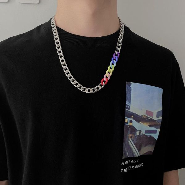 chains fashion brand simple stainless steel chain men's and women's necklace titanium trend hip hop street accessories, Silver
chains fashion brand simple stainless steel chain men's and women's necklace titanium trend hip hop street accessories, Silver