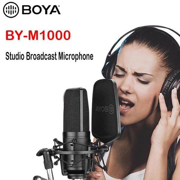 microphones boya by-m1000 large diaphragm microphone low-cut filter cardioid condensador microfone for studio broadcast live vlog video mic
microphones boya by-m1000 large diaphragm microphone low-cut filter cardioid condensador microfone for studio broadcast live vlog video mic