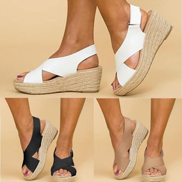 sandals summer platform wedges womens peep toe espadrilles shoes slingback beach sandal, Black
sandals summer platform wedges womens peep toe espadrilles shoes slingback beach sandal, Black