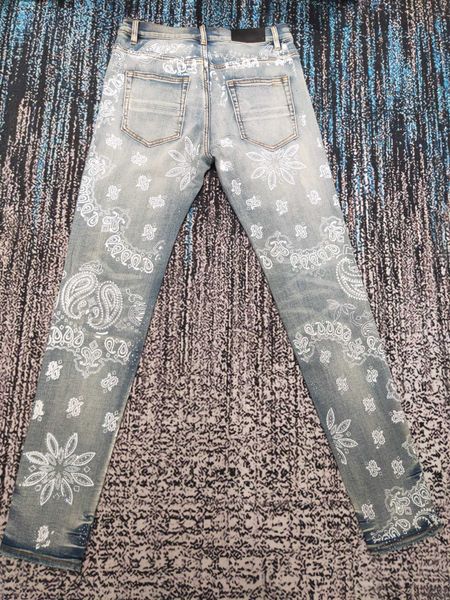 falection mens 21fw mens jeans distressed motorcycle biker jean skinny slim ripped hole stripe fashionable bandanna printed denim pants, Blue
falection mens 21fw mens jeans distressed motorcycle biker jean skinny slim ripped hole stripe fashionable bandanna printed denim pants, Blue