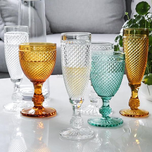 wine glasses 2 pcs colorful vintage relief glass goblet engraving champagne cup household juice wedding cups
wine glasses 2 pcs colorful vintage relief glass goblet engraving champagne cup household juice wedding cups