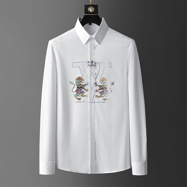 men's casual shirts lion printed symmetrical shirt, casual luxury rhinestone, business and social clothes, White;black
men's casual shirts lion printed symmetrical shirt, casual luxury rhinestone, business and social clothes, White;black