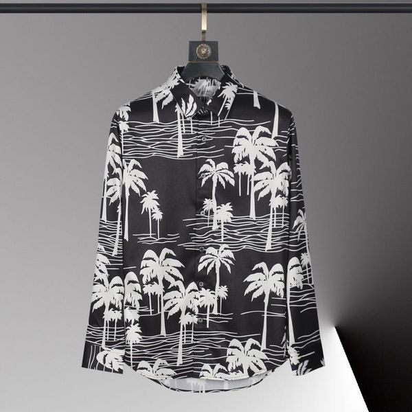 men's casual shirts black male luxury tree printing long sleeve mens dress fashion slim fit party man 3xl, White;black
men's casual shirts black male luxury tree printing long sleeve mens dress fashion slim fit party man 3xl, White;black