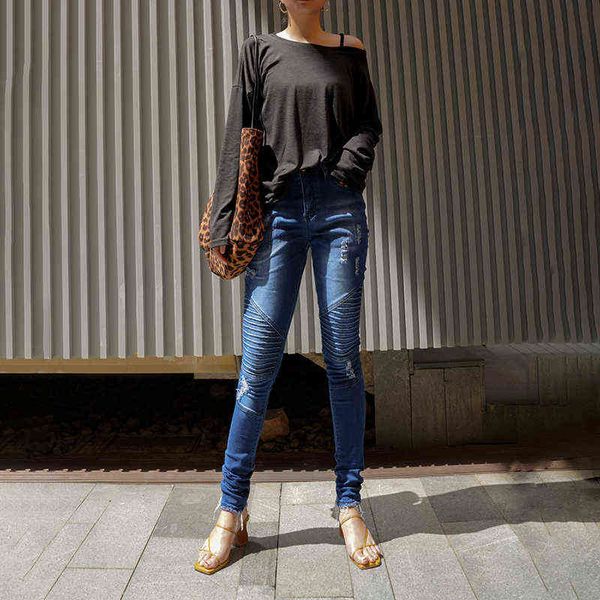 streetwear women's jeans 2021 autumn fashion stretchy skinny denim trousers high waist pants leisure pencil jean pant for female, Blue
streetwear women's jeans 2021 autumn fashion stretchy skinny denim trousers high waist pants leisure pencil jean pant for female, Blue