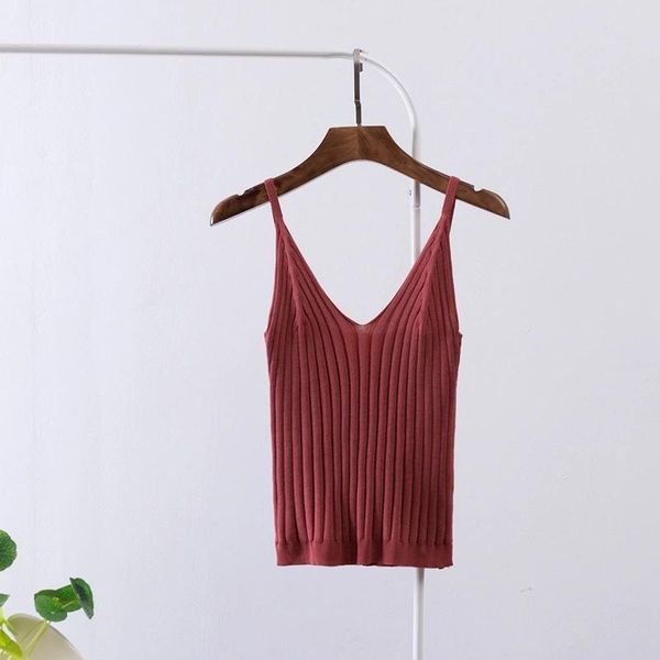 women's tanks & camis women knitted crop sleeveless cropped vest slim sling tank v-neck plain camisole high elastic, White
women's tanks & camis women knitted crop sleeveless cropped vest slim sling tank v-neck plain camisole high elastic, White