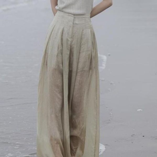 women's pants & capris causal see through linen women high waisted long trousers 2021 summer thin wid eleg mujer, Black;white
women's pants & capris causal see through linen women high waisted long trousers 2021 summer thin wid eleg mujer, Black;white