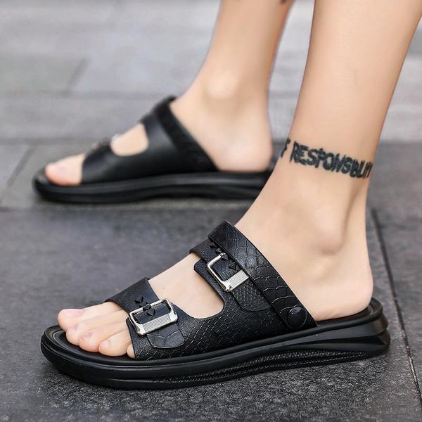 sandals summer men's beach slippers for men male footwear man big size sandalia masculina, Black
sandals summer men's beach slippers for men male footwear man big size sandalia masculina, Black