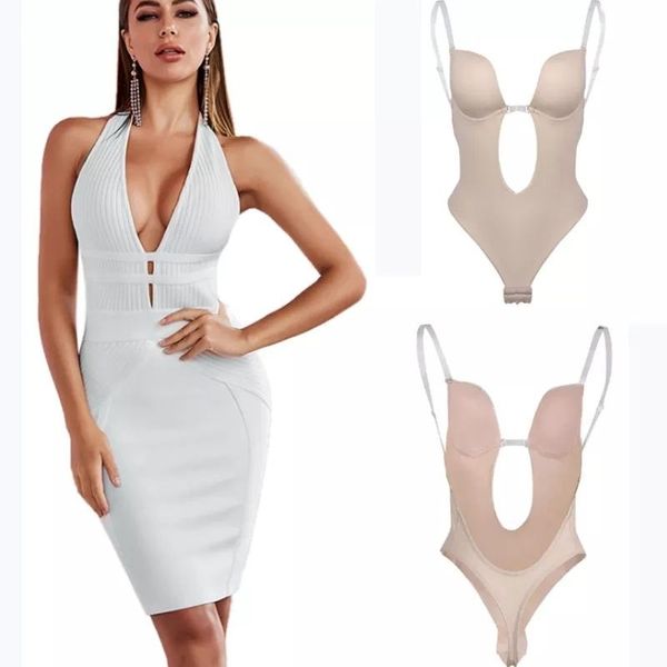 women's shapers women full bodyshaper bra seamless bodysuit waist trainer underwear deepv thong shapewear backless invisible push up co, Black;white
women's shapers women full bodyshaper bra seamless bodysuit waist trainer underwear deepv thong shapewear backless invisible push up co, Black;white