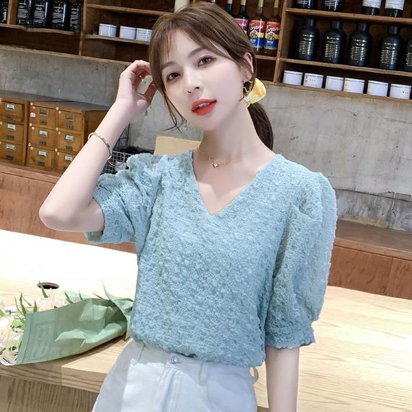 womens and blouses solid green white chiffon blouse office shirt blusas mujer de moda 2021 puff sleeve women shirts clothes women's t-
womens and blouses solid green white chiffon blouse office shirt blusas mujer de moda 2021 puff sleeve women shirts clothes women's t-