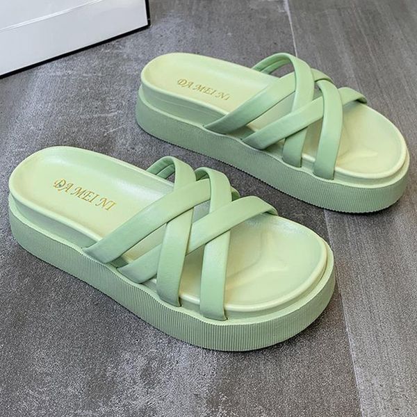 slippers women platform casual open toe sandals fashion rome hoof heels outdoor comfortable beach flat zapatos de mujer, Black
slippers women platform casual open toe sandals fashion rome hoof heels outdoor comfortable beach flat zapatos de mujer, Black