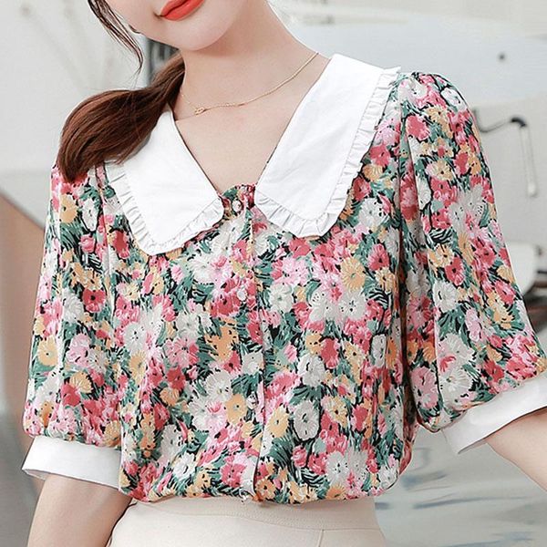 women's blouses & shirts blouse women blusas mujer de moda 2021 v-neck print chiffon shirt blusa summer short sleeve d210, White
women's blouses & shirts blouse women blusas mujer de moda 2021 v-neck print chiffon shirt blusa summer short sleeve d210, White