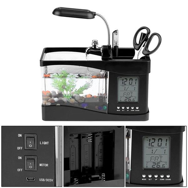 aquariums aquarium and clock fish decoration with tank light pen holder usb rechargeable alarm calendar office
aquariums aquarium and clock fish decoration with tank light pen holder usb rechargeable alarm calendar office