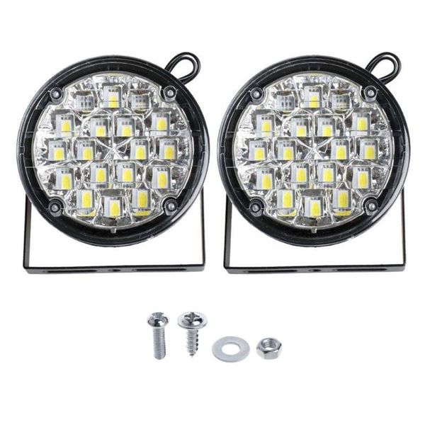 2x 12v 18 led drl round car fog lamp driving daytime running light bright white 28gc emergency lights
2x 12v 18 led drl round car fog lamp driving daytime running light bright white 28gc emergency lights