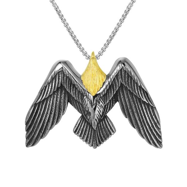 pendant necklaces necklace retro personality eagle titanium steel trend men's, Silver
pendant necklaces necklace retro personality eagle titanium steel trend men's, Silver