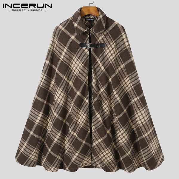 men's trench coats stylish casual style plaid cape jackets blazer male all-match simple knee-length cloak poncho coat s-5xl incerun 20, Tan;black
men's trench coats stylish casual style plaid cape jackets blazer male all-match simple knee-length cloak poncho coat s-5xl incerun 20, Tan;black