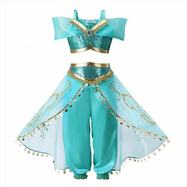 girls sweet dress up kids halloween christmas princess aladdin jasmine costume for children belly dance, White
girls sweet dress up kids halloween christmas princess aladdin jasmine costume for children belly dance, White