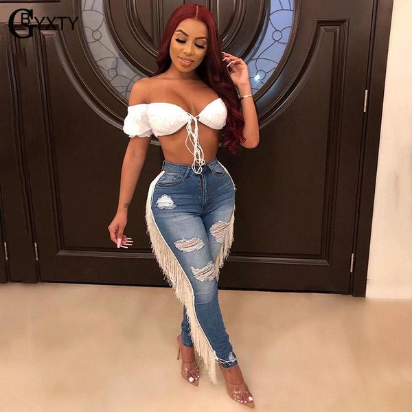 women's jeans gbyxty big size mujer 2021 autumn women high waist distressed tassel ripped holes denim pencil pants trousers zl422, Blue
women's jeans gbyxty big size mujer 2021 autumn women high waist distressed tassel ripped holes denim pencil pants trousers zl422, Blue