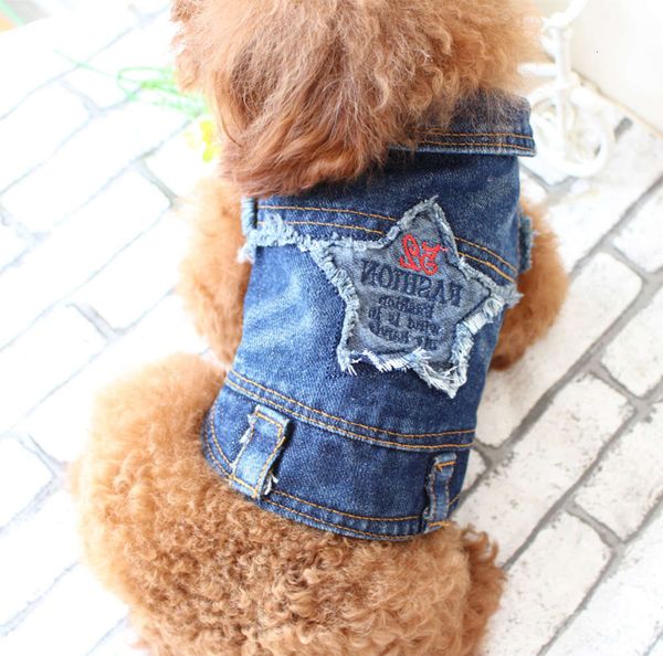 the dog clothes beichong five star embroidered jeans vest pet spring summer autumn winter teddy dog clothes
the dog clothes beichong five star embroidered jeans vest pet spring summer autumn winter teddy dog clothes