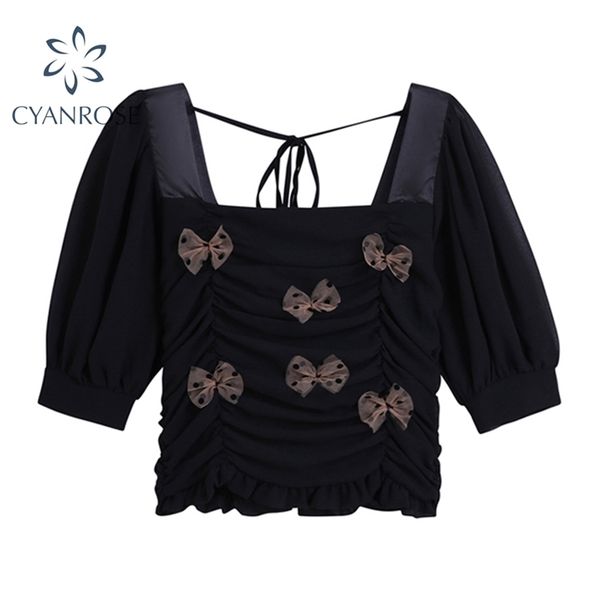 mesh bownot spliced black blouse square collar lace-up retro y2k stylish crop shirts zipper design e-girl slim blusas lady 210515, White
mesh bownot spliced black blouse square collar lace-up retro y2k stylish crop shirts zipper design e-girl slim blusas lady 210515, White
