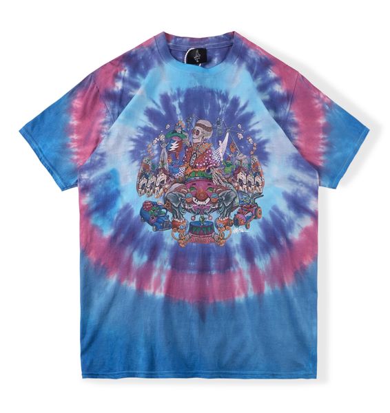 men tie dye t shirt fashion funny printed short sleeve t-shirts men's womens hip hop tee size s-xl, White;black
men tie dye t shirt fashion funny printed short sleeve t-shirts men's womens hip hop tee size s-xl, White;black
