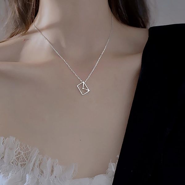 chains 1pc hollow charm link chain necklace fashion jewelry with envelope pendant for women wedding bridal accessories collar, Silver
chains 1pc hollow charm link chain necklace fashion jewelry with envelope pendant for women wedding bridal accessories collar, Silver