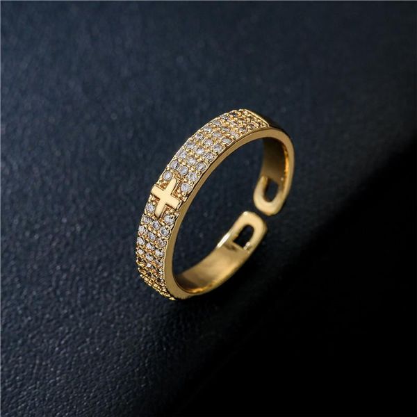 cluster rings classic design bling cross ring 2021 fashion gold color cz open adjustable wholesale christian jewelry gift, Golden;silver
cluster rings classic design bling cross ring 2021 fashion gold color cz open adjustable wholesale christian jewelry gift, Golden;silver