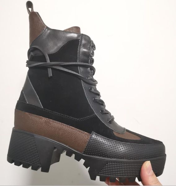 women laureate platform desert boot round toes jacquard textile leopard patchwork designer lady canvas leather laces treaded rubber outsole, Black
women laureate platform desert boot round toes jacquard textile leopard patchwork designer lady canvas leather laces treaded rubber outsole, Black