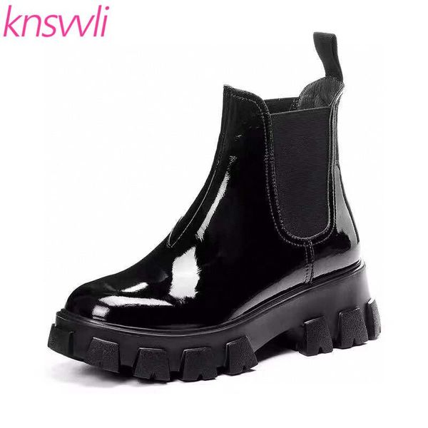 boots thick bottom monolith high heel ankle women patent leather winter platform shoes woman motorcycle casual short, Black
boots thick bottom monolith high heel ankle women patent leather winter platform shoes woman motorcycle casual short, Black