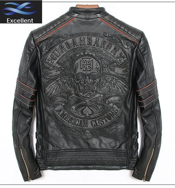 men's leather & faux .dhl sales brand plus size black men skull jackets genuine biker jacket.motorbiker coat
men's leather & faux .dhl sales brand plus size black men skull jackets genuine biker jacket.motorbiker coat