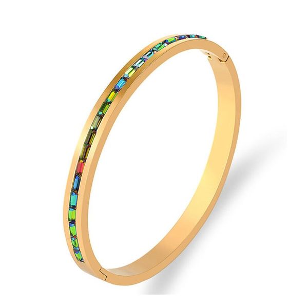 bangle 2021 design jewelry wholesale stainless steel half circle pave colorful zircon exquisit for women and men, Black
bangle 2021 design jewelry wholesale stainless steel half circle pave colorful zircon exquisit for women and men, Black