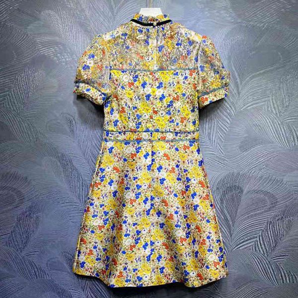 dress seqinyy vintage mini summer fashion design feminine runway blue sleeve yellow printing flowers, Black;gray
dress seqinyy vintage mini summer fashion design feminine runway blue sleeve yellow printing flowers, Black;gray