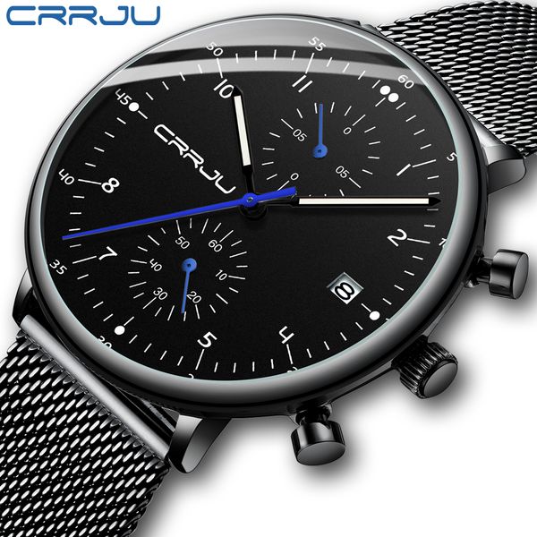mens watch crrju luxury brand men stainless steel wristwatch mens military waterproof date quartz watches relogio masculinog, Slivery;brown
mens watch crrju luxury brand men stainless steel wristwatch mens military waterproof date quartz watches relogio masculinog, Slivery;brown