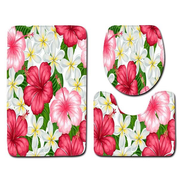 3pcs/set flower print anti-slip bathroom floor mat home decor shower velvet toilet cover bath door carpet mats and rugs sets
3pcs/set flower print anti-slip bathroom floor mat home decor shower velvet toilet cover bath door carpet mats and rugs sets