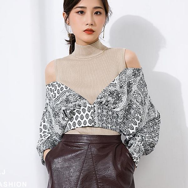 women's blouses & shirts hollow out shoulder women chic ins long sleeve shirt blusones de mujer womens, White
women's blouses & shirts hollow out shoulder women chic ins long sleeve shirt blusones de mujer womens, White