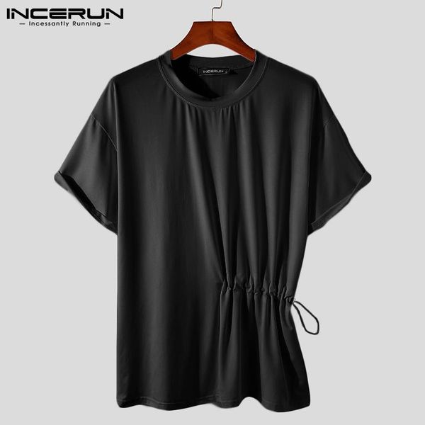 fashion men t shirt solid color round neck 2021 streetwear short sleeve irregular tee breathable casual camisetas incerun men's t-shir, White;black
fashion men t shirt solid color round neck 2021 streetwear short sleeve irregular tee breathable casual camisetas incerun men's t-shir, White;black