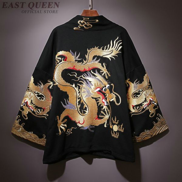 women's hoodies & sweatshirts traditional chinese clothing for male shanghai tang clothes kung fu jacket embroidery dragon kimono cardi, Black 
women's hoodies & sweatshirts traditional chinese clothing for male shanghai tang clothes kung fu jacket embroidery dragon kimono cardi, Black