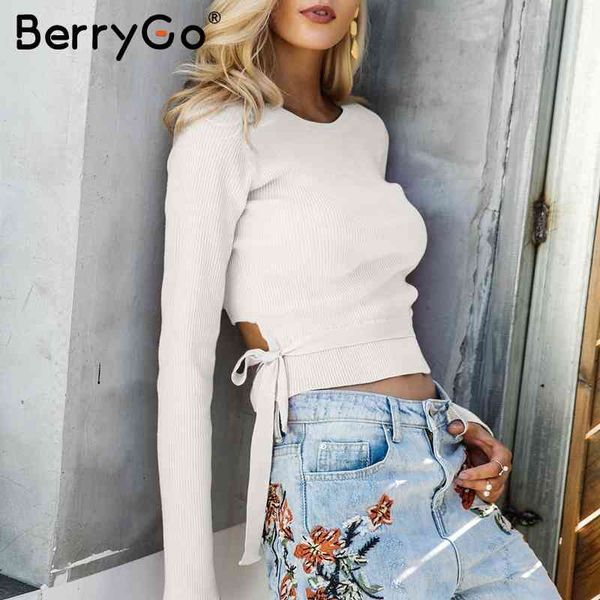 berrygo casual tie up knitted sweater women skinny slim knitting pull femme jumper crop winter tricot pullover 210513, White;black
berrygo casual tie up knitted sweater women skinny slim knitting pull femme jumper crop winter tricot pullover 210513, White;black