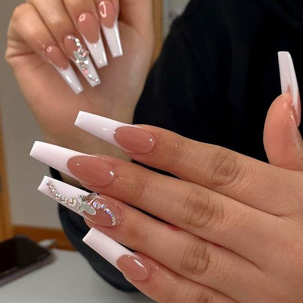 false nails 24pcs artificial with glue white butterfly wear long paragraph fashion manicure patch press on nail designs to, Red;gold
false nails 24pcs artificial with glue white butterfly wear long paragraph fashion manicure patch press on nail designs to, Red;gold