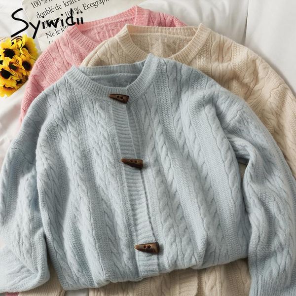 women's knits & tees syiwidii pink knit cardigans sweaters women autumn 2021 fashion loose long sleeve coats casual o-neck single breas, White
women's knits & tees syiwidii pink knit cardigans sweaters women autumn 2021 fashion loose long sleeve coats casual o-neck single breas, White