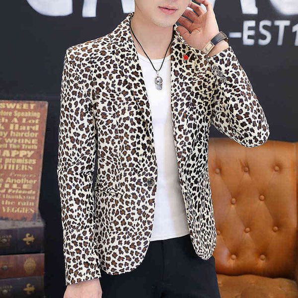 luxury men's suits blazers 2021 spring and autumn casual korean slim fit small men's leopard suit coat, White;black
luxury men's suits blazers 2021 spring and autumn casual korean slim fit small men's leopard suit coat, White;black