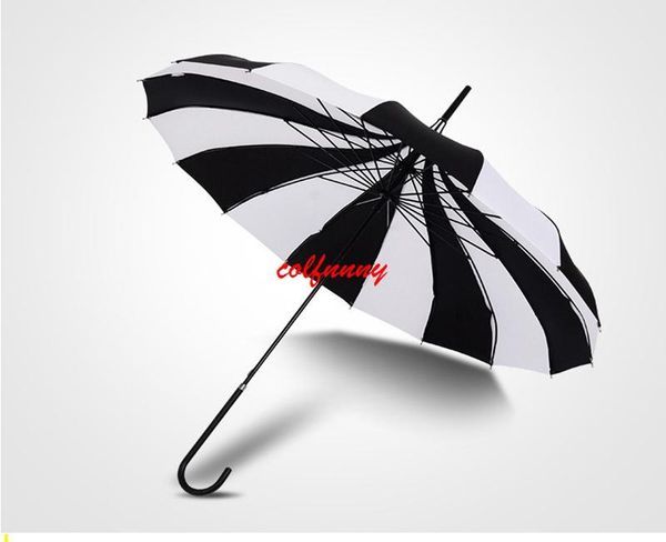 umbrellas 50pcs/lot fast creative design black and white striped golf umbrella long-handled straight pagoda f062102
umbrellas 50pcs/lot fast creative design black and white striped golf umbrella long-handled straight pagoda f062102